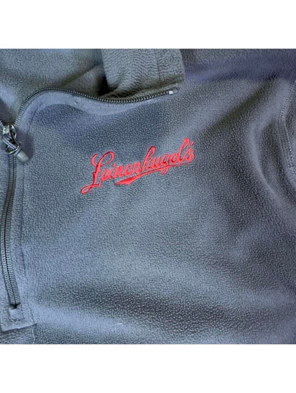 Eddie Bauer Leinenkugels Quarter Zip Fleece Mens 2XL Gray - Picture 4 of 7